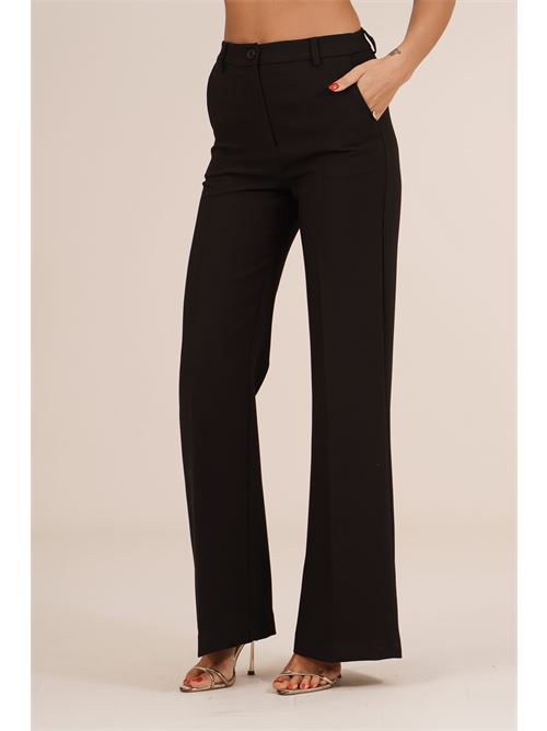 Pantalone palazzo in crepe Love To Love by Gai Mattiolo | LT700NERO